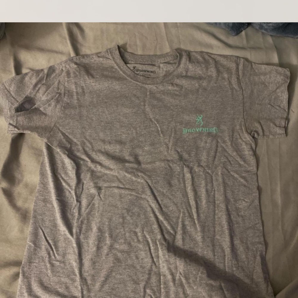 Browning Heather Gray Short Sleeve Tee
